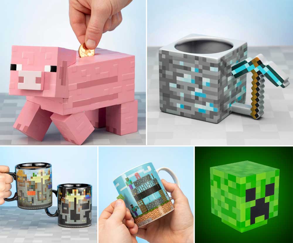 New range of Minecraft merch available through Merchoid The