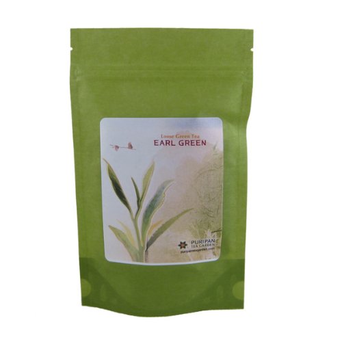 Upzalomlonghon Puripan Organic Loose Green Tea, Earl Green Bulk 1lb Bag,