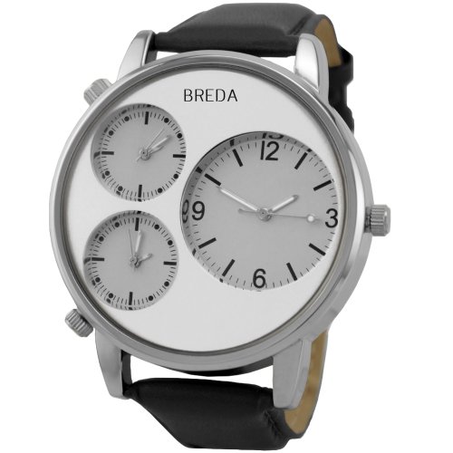 > Breda Men’s 1627silver Mitchell Multi Time Zone Watch fiveminutesbray