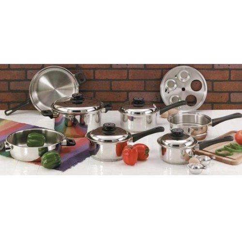 +! Maxam KT17 17Piece 9Element SurgicalStainlessSteel Waterless