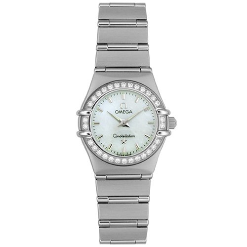 Sure Buy Omega Women's 1466.71.00 Constellation Quartz Mini Diamond Bezel Watch Omega Seamaster