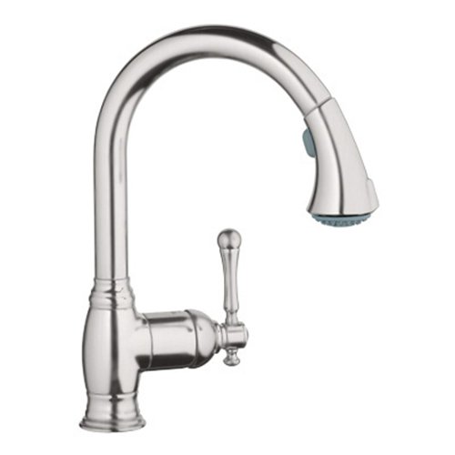 Grohe 33 870 ENE Bridgeford WaterCare Dual Spray PullOut Kitchen