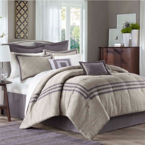 ** Madison Park Cypress 8 Piece Comforter Set Mauve King Price