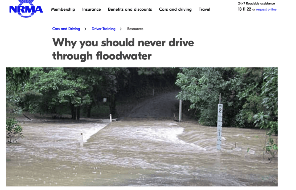 Of droughts and flooding plains. Good Grief!