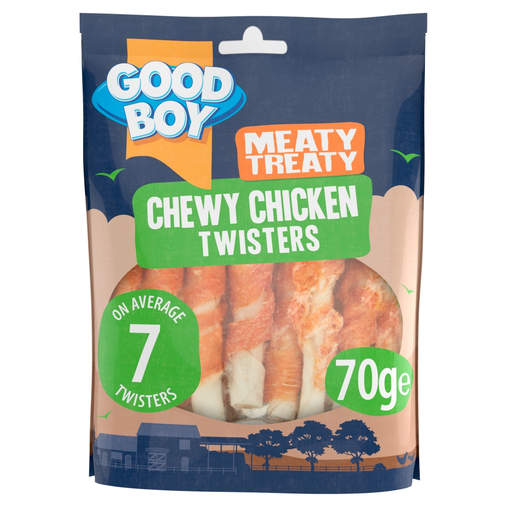 Good Boy Meaty Treaty Chewy Chicken Twisters Dog Treats 70g Where To