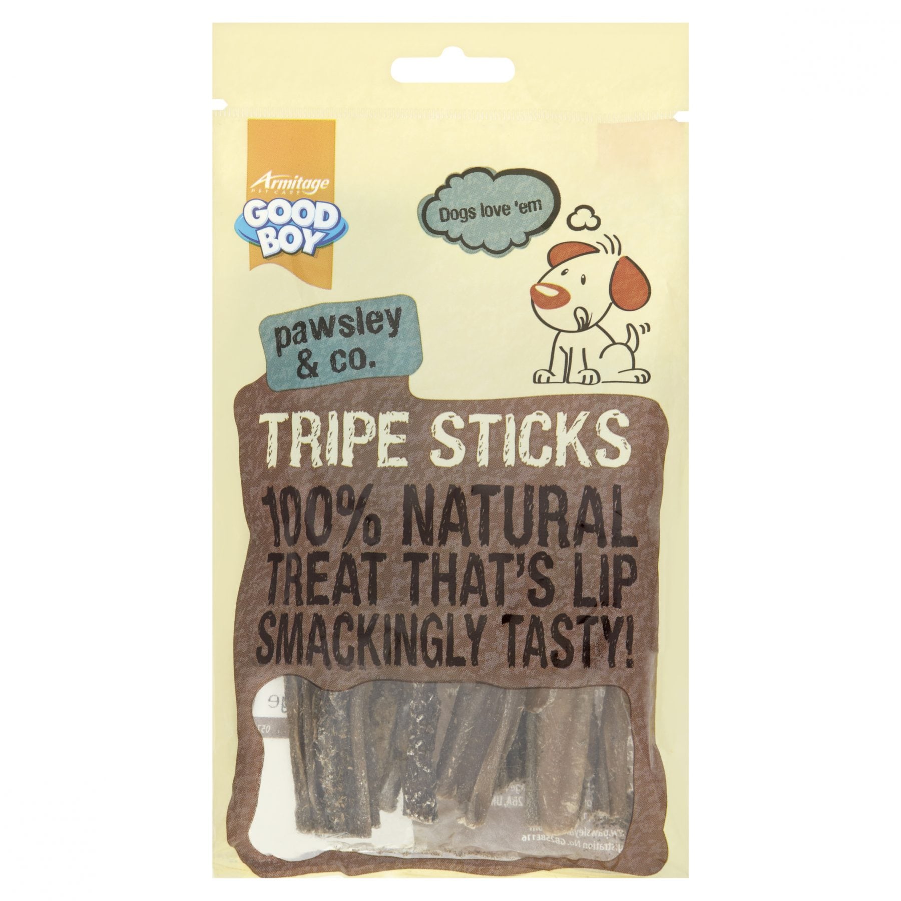 Good Boy Pawsley & Co Tripe Sticks Dog Treats 100g Where To Find Us