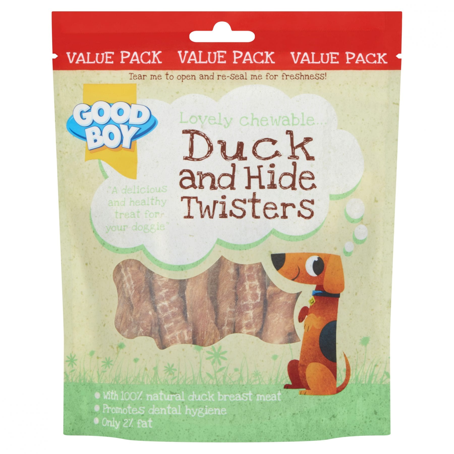 Good Boy Duck and Hide Twisters Dog Treats 220g Where To Find Us