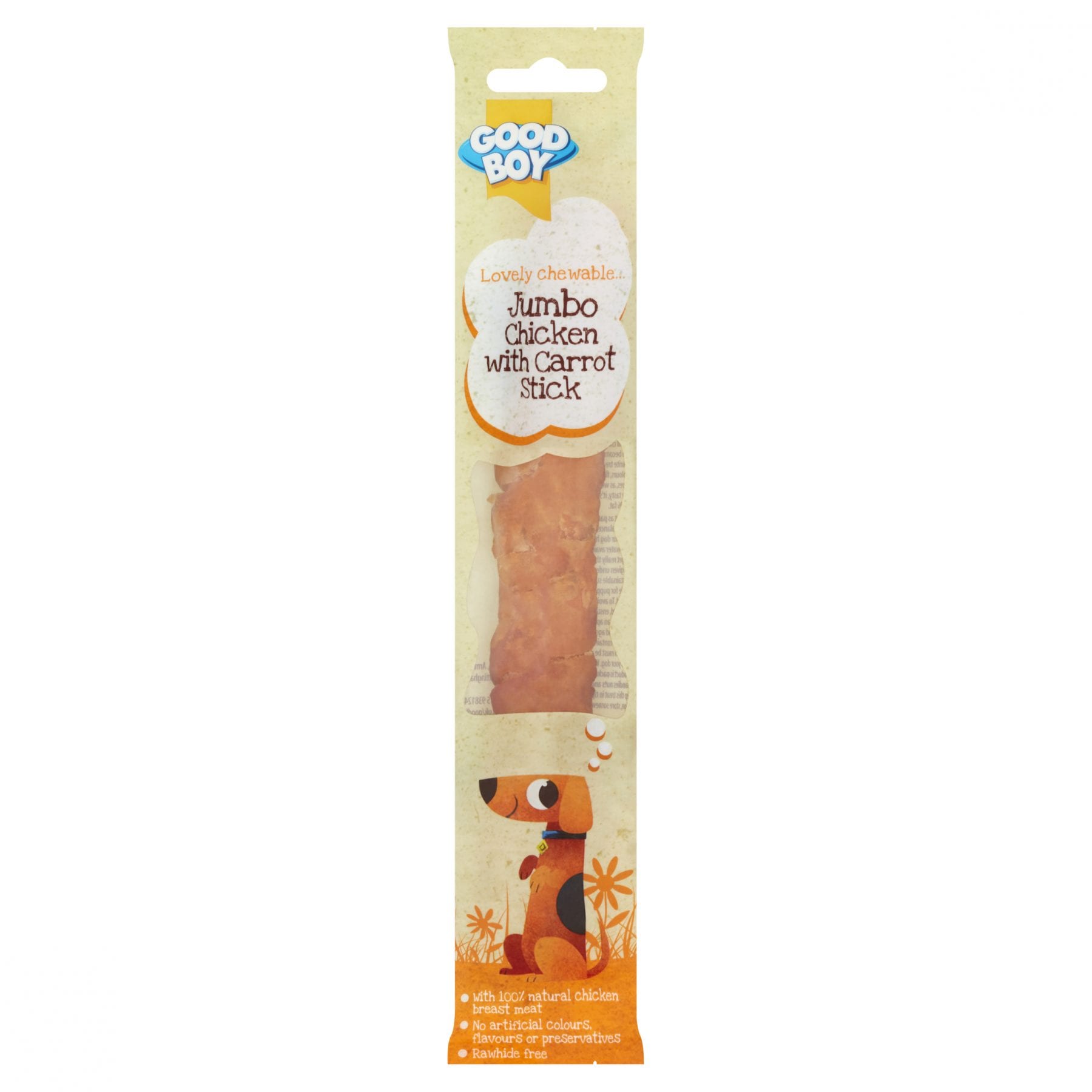 Good Boy Jumbo Chicken with Carrot Stick Dog Treats 100g Where To