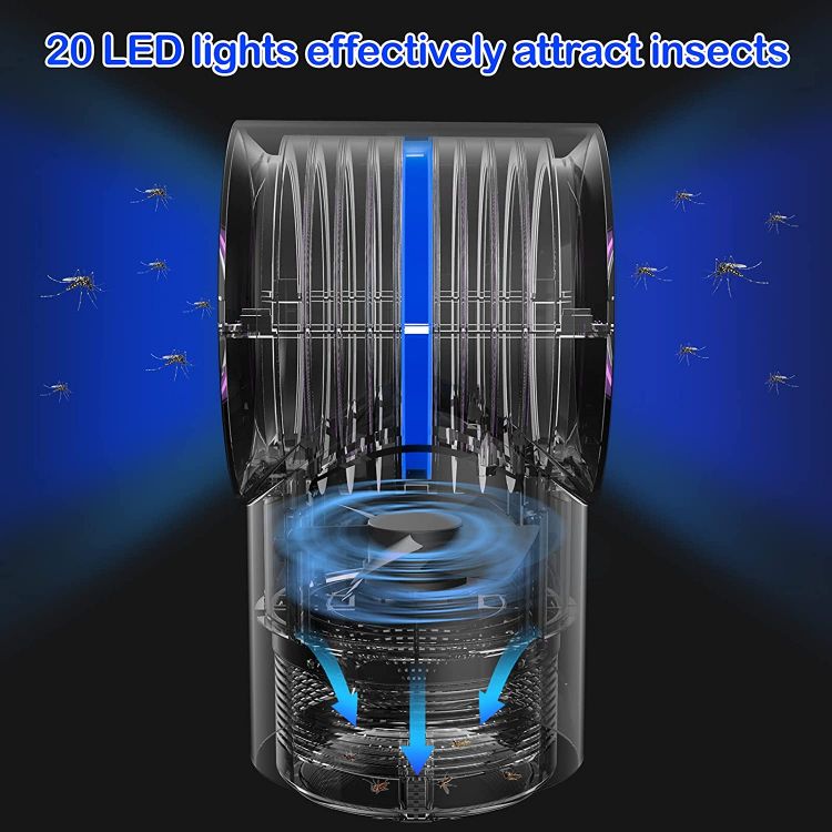 Indoor Electric Fruit Fly Trap Fan Design Work All Day FVOAI