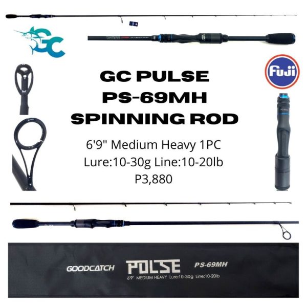 Goodcatch Pulse Light / Medium Light / Medium Heavy Spinning Rod