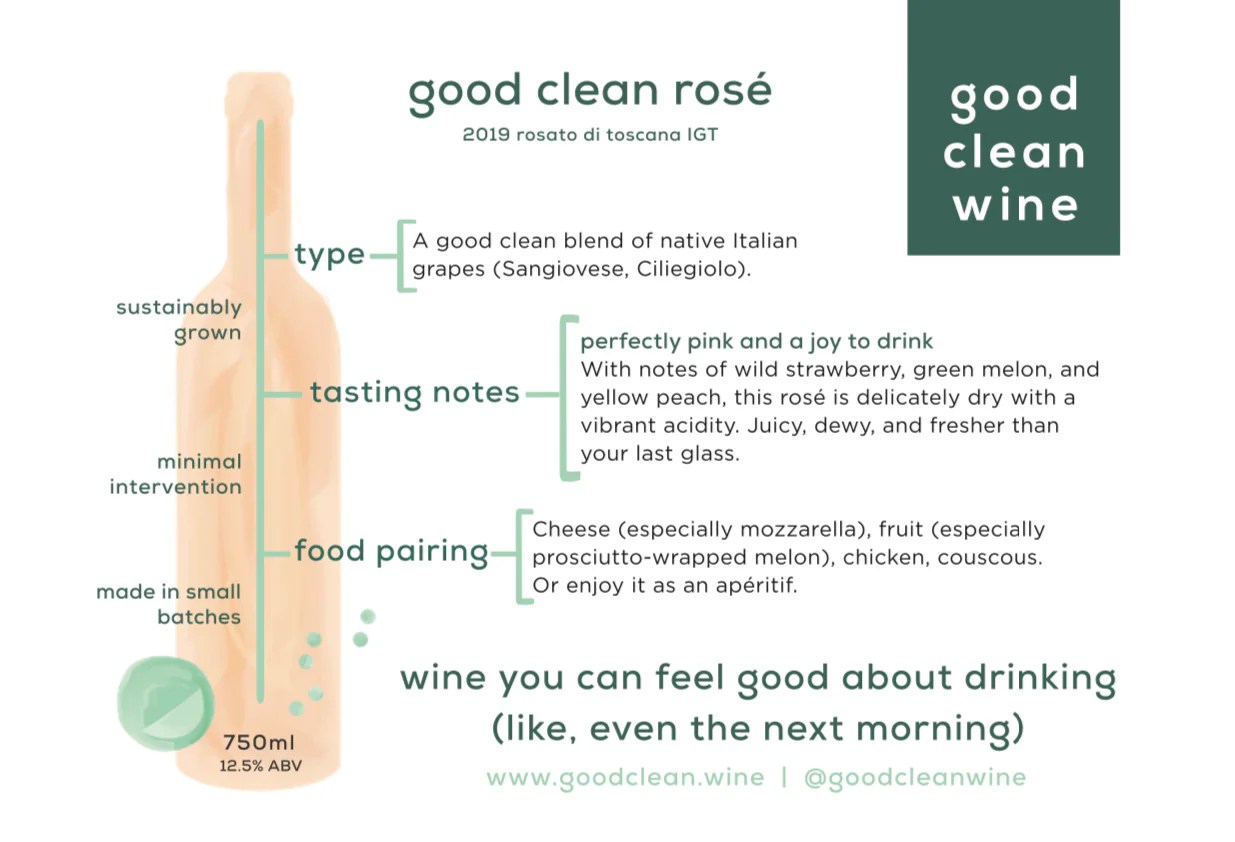 get to know good clean rosé Good Clean Wine