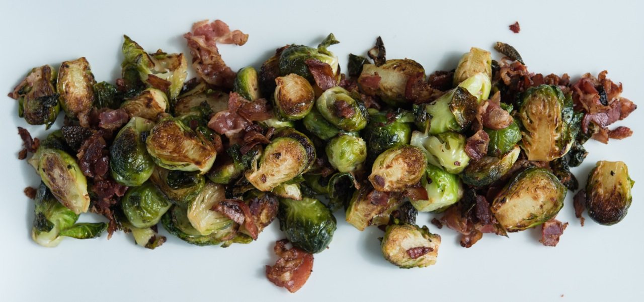 Blanch the brussels sprouts in a pan of boiling salted water for 3 mins, then drain and tip into a bowl of iced water to cool quickly. Balsamic Roasted Brussels Sprouts with Pancetta | Good ...