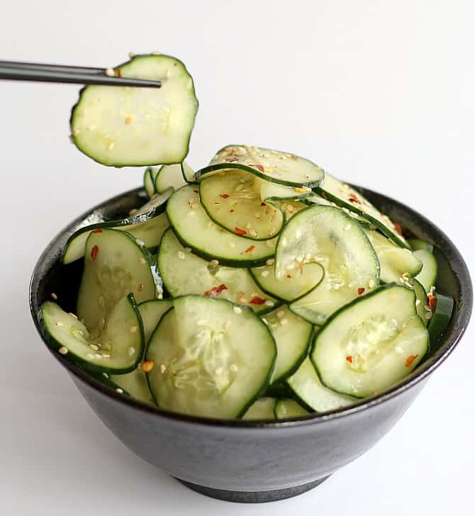 Cucumber Sesame Salad Good Dinner Mom