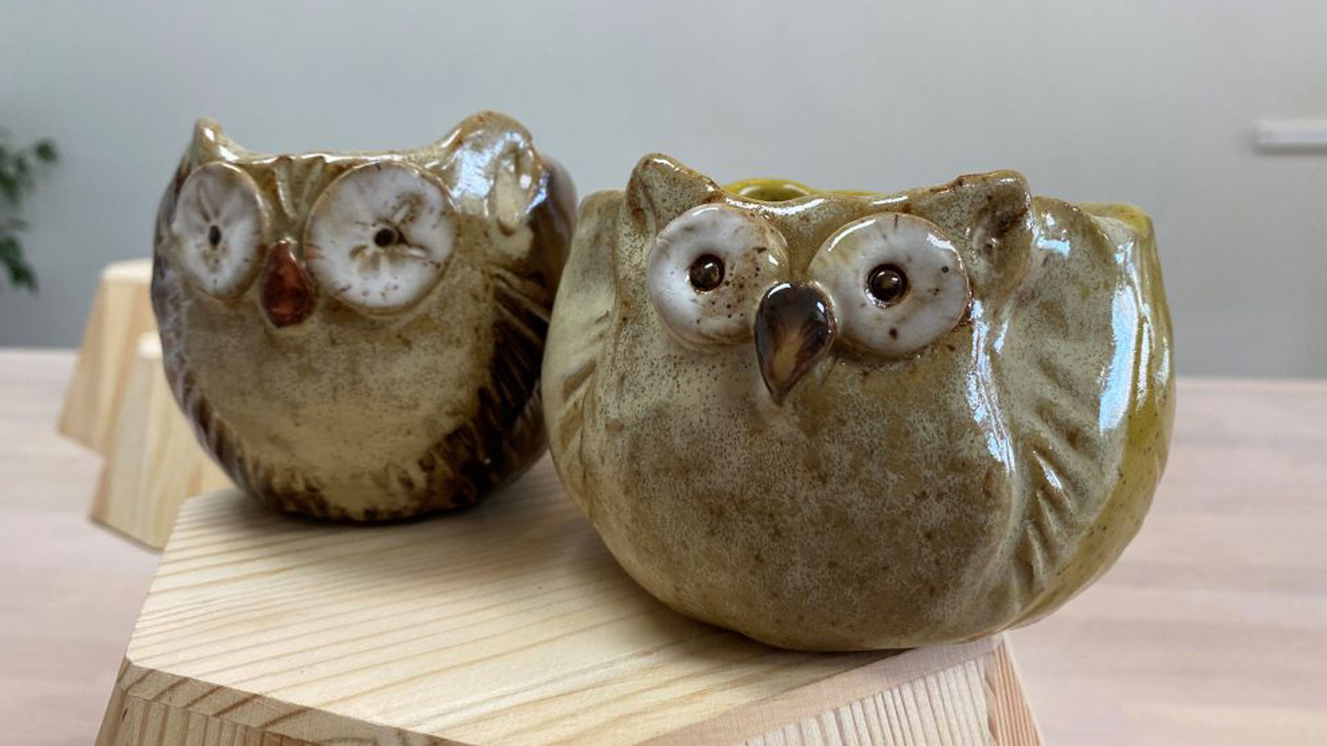 Owl & Turkey Pinch Pots Good Dirt Pottery Studio