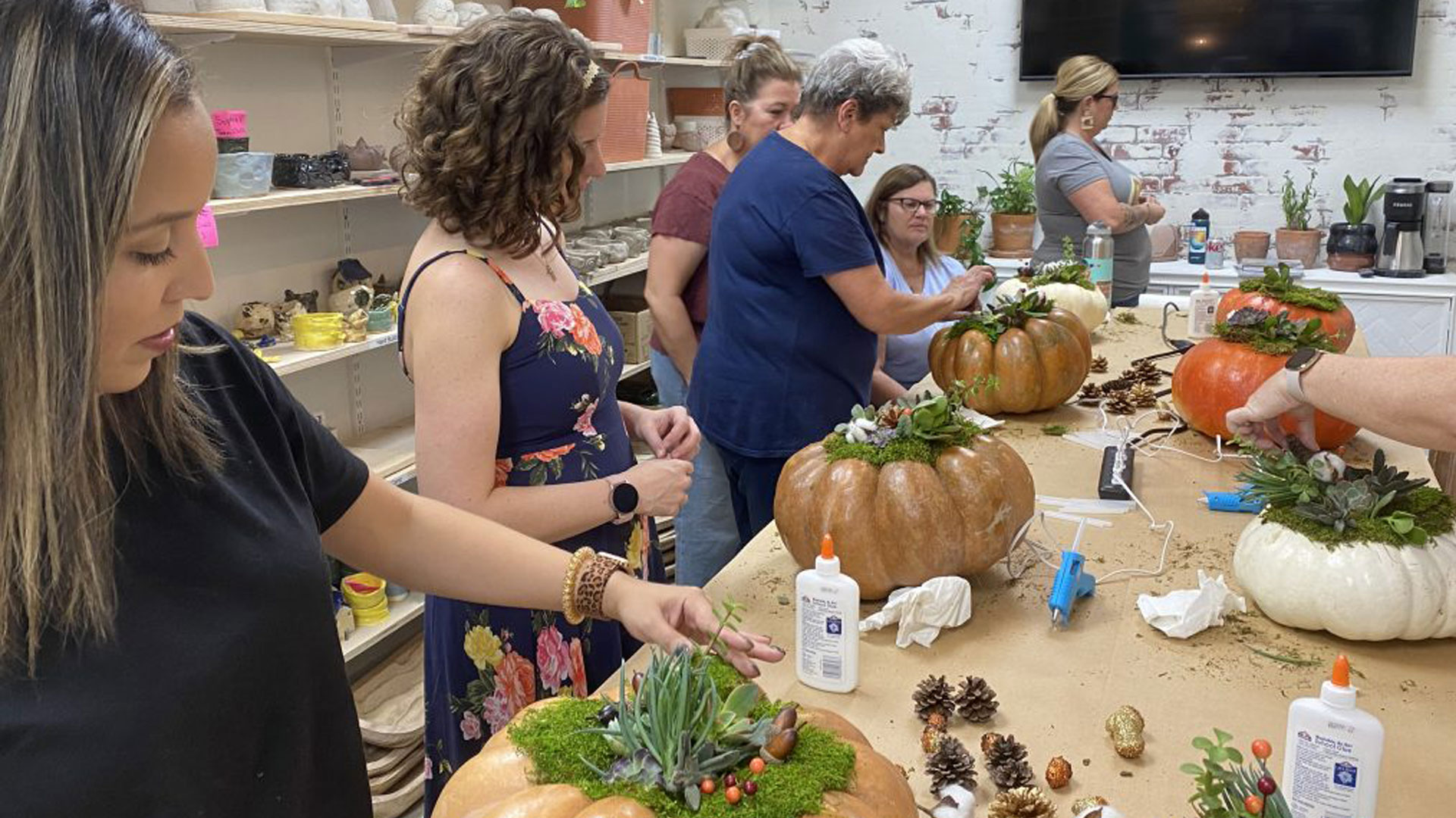 Grateful Platter & Folded Pumpkins Good Dirt Pottery Studio