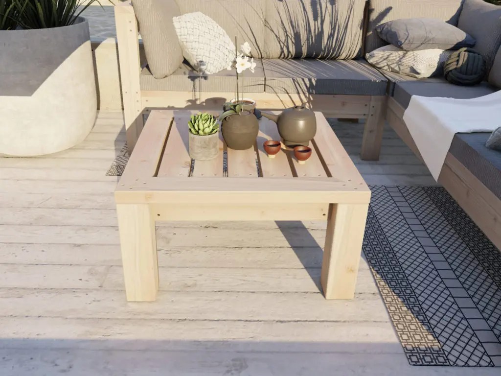Plans for DIY outdoor wood coffee table DIY projects plans