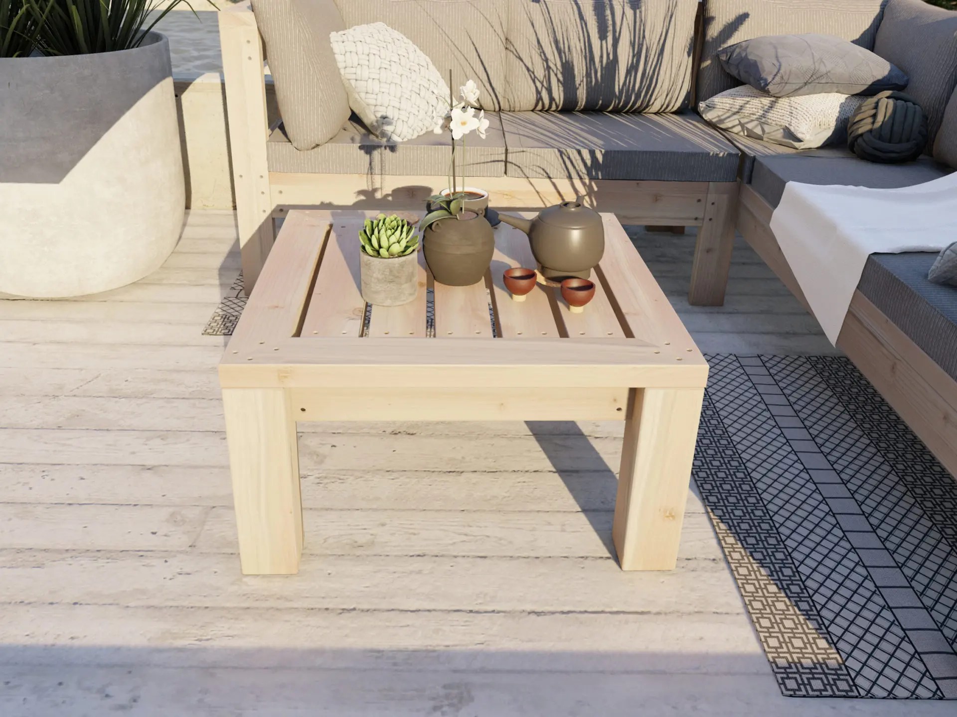 Plans for DIY outdoor wood coffee table DIY projects plans
