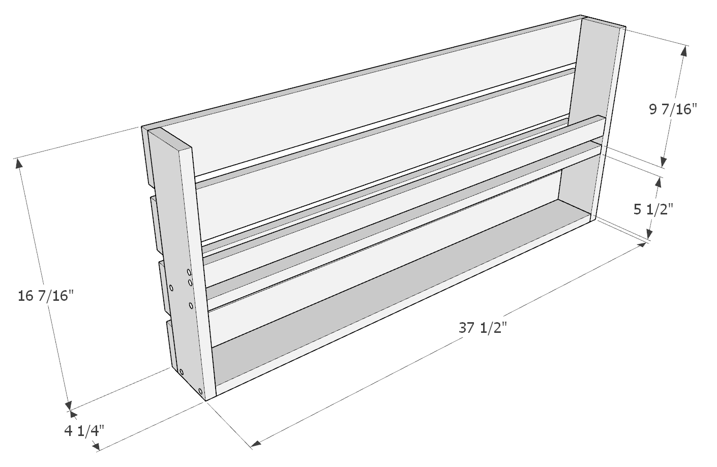 DIY Montessori floor shelf DIY projects plans