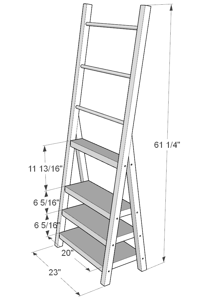 DIY towel rack with shelves DIY projects plans