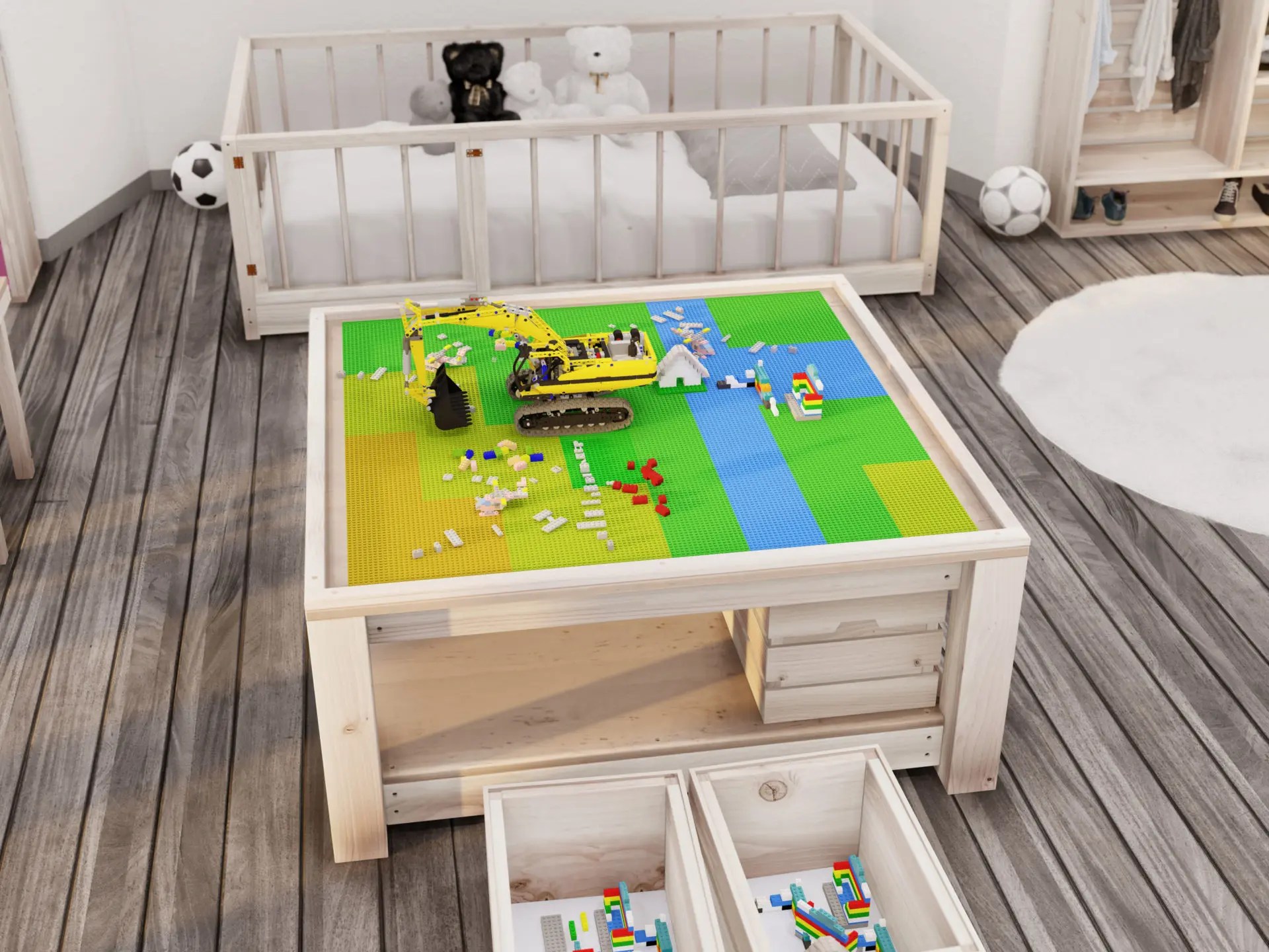 DIY Montessori Lego Table And Storage System lupon.gov.ph