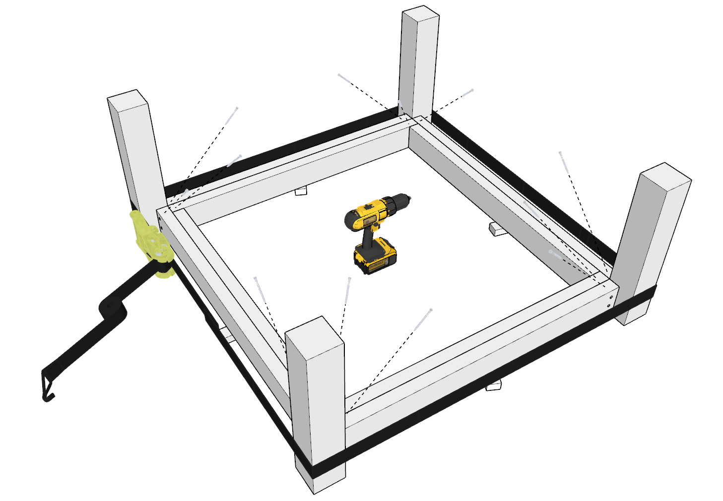 DIY Lego play and storage table system DIY projects plans