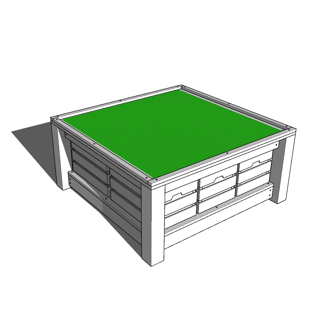 DIY Lego play and storage table system DIY projects plans
