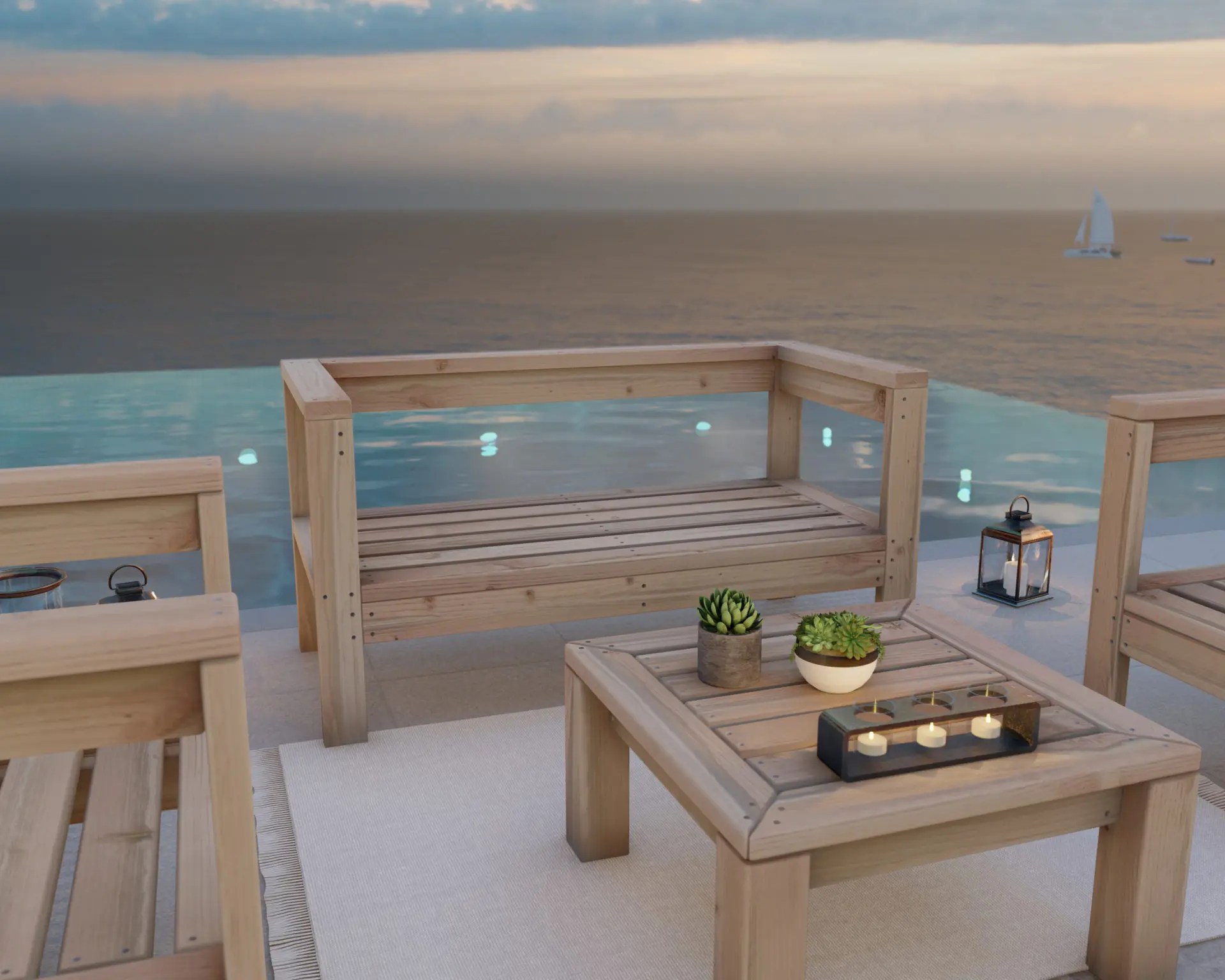 DIY loveseat patio bench plans DIY projects plans