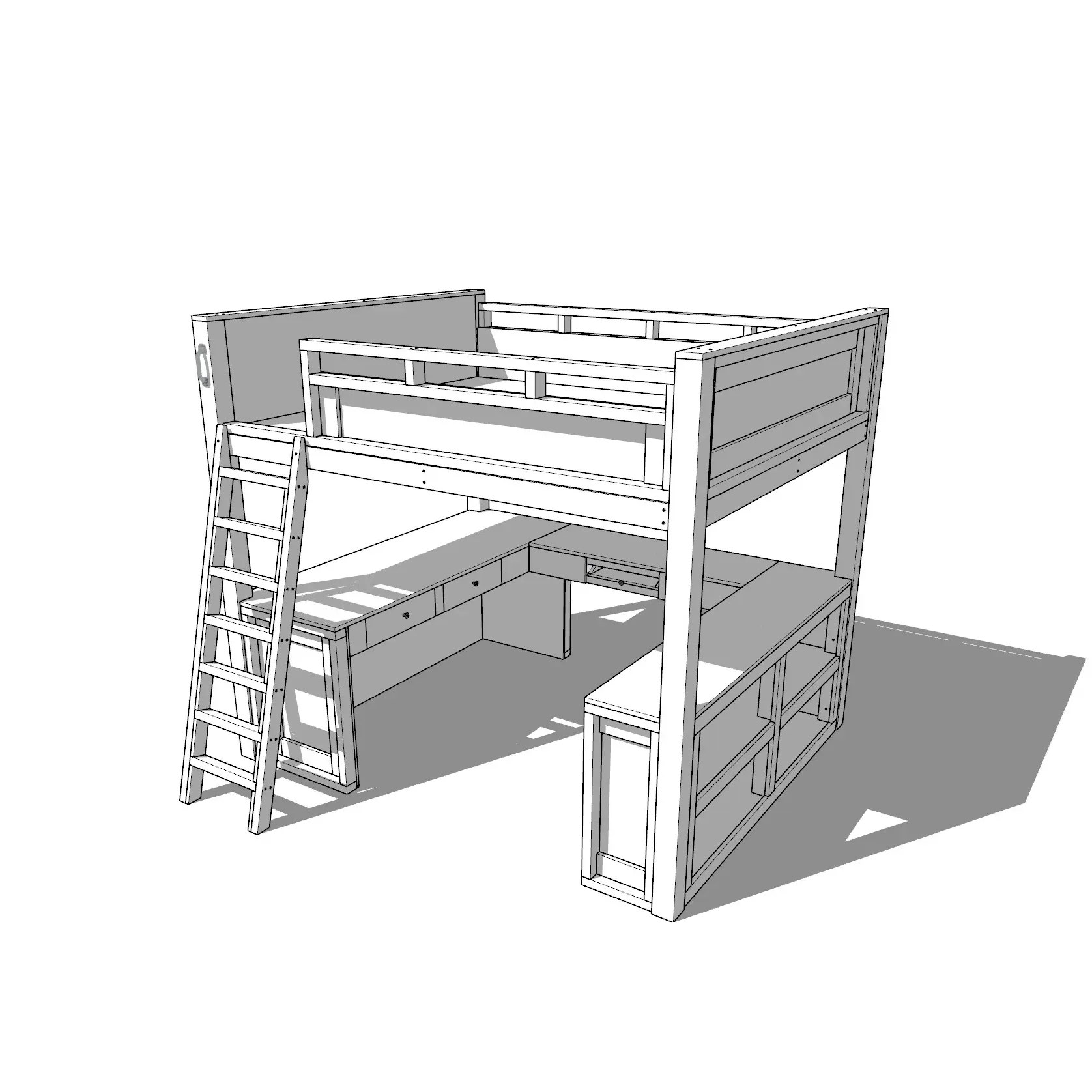 Ultimate DIY Loft Bed Plan with PDF Download StepbyStep Guide to