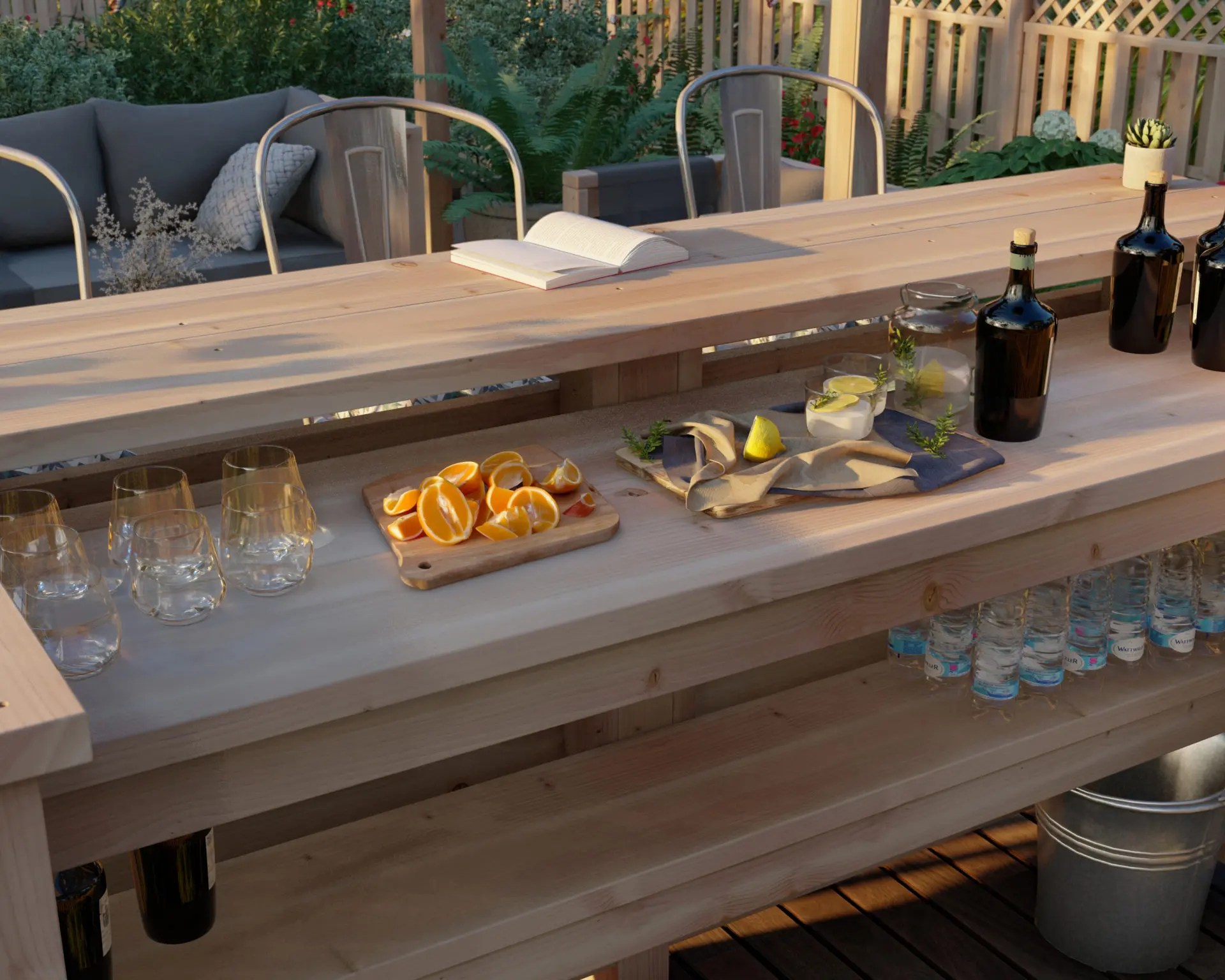 DIY Wooden Outdoor Bar Plan DIY projects plans