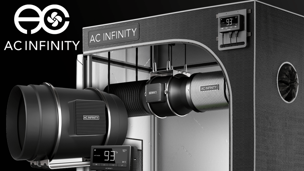 AC Infinity Cloudline T8 Inline Duct Fan & 4×4 Grow Tent Setup The