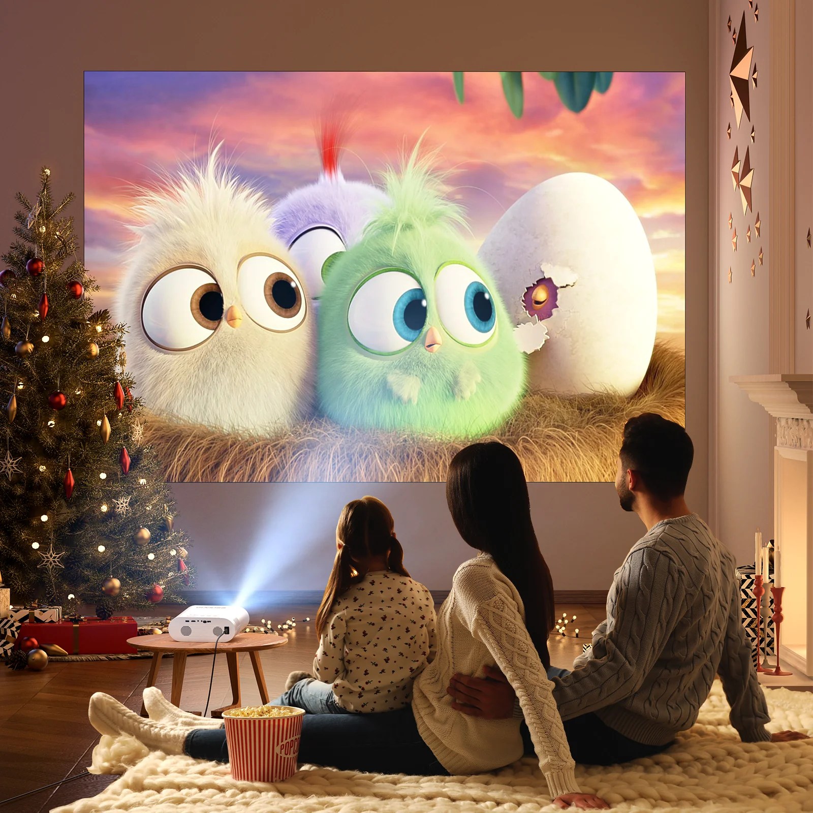 4K Projector, GooDee Projector with WiFi and Bluetooth, Mini Projector