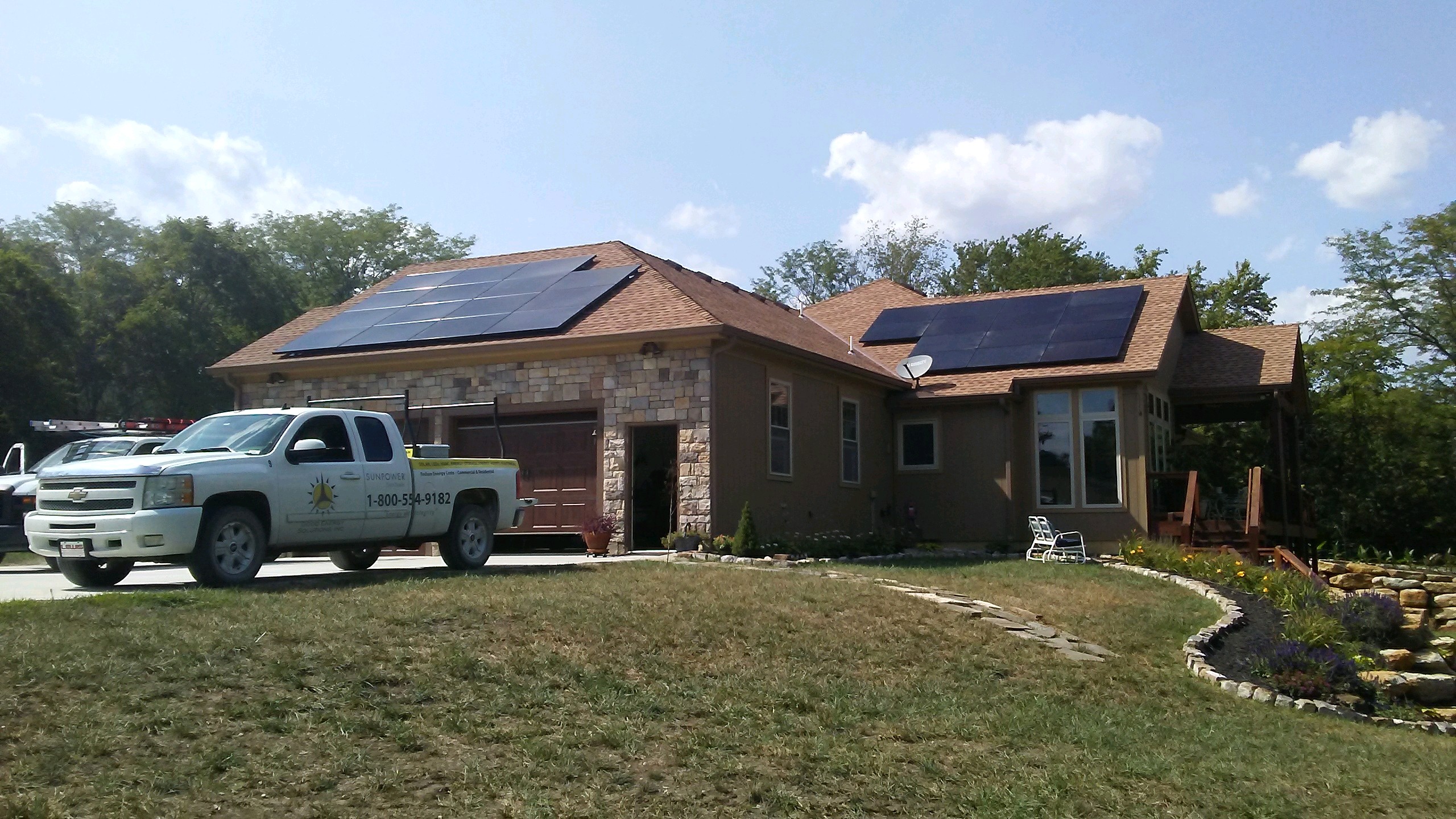 Residential Home Solar Array in Gardner, Kansas Good Energy Solutions