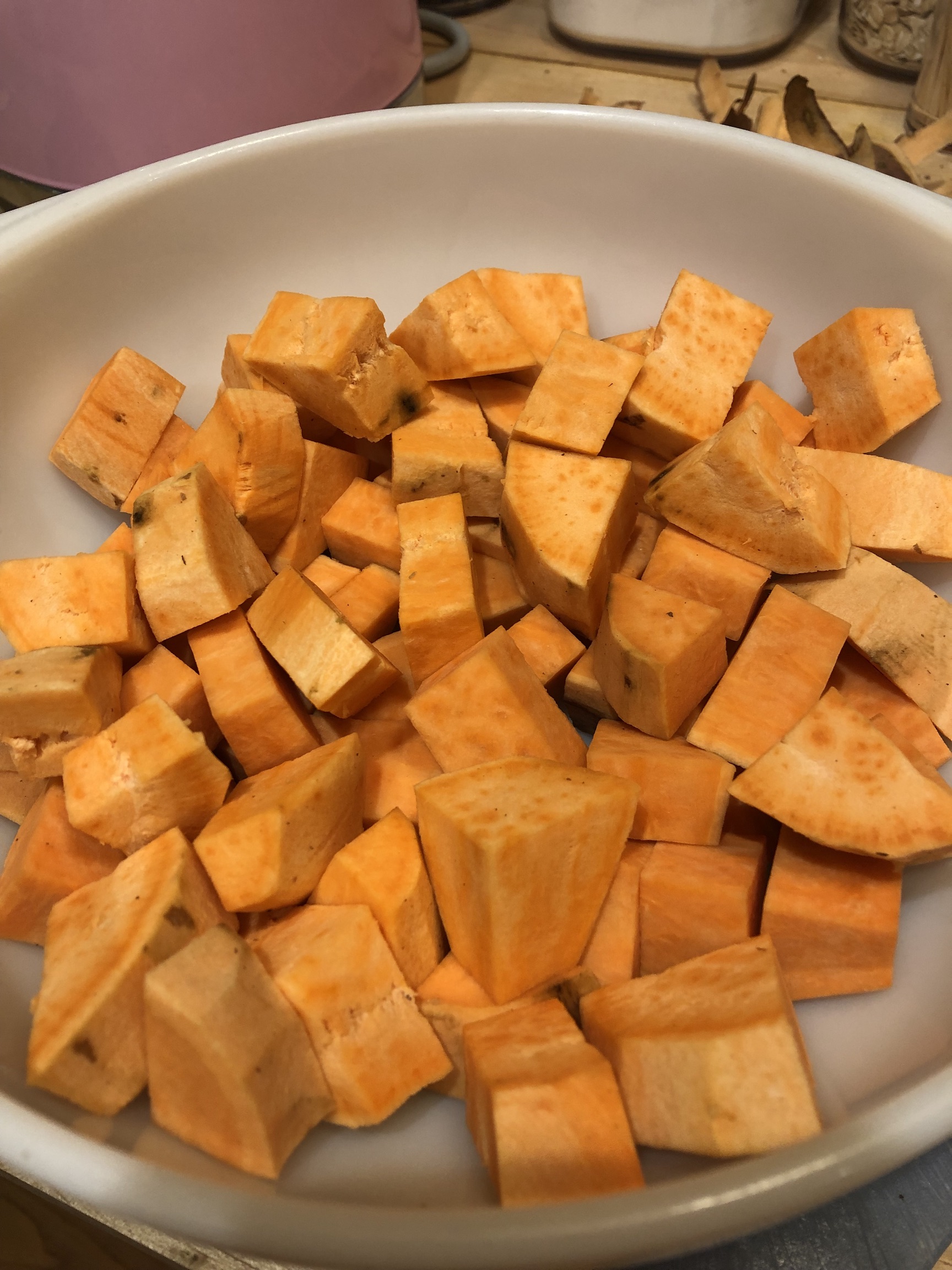 Thyme Roasted Sweet Potatoes The Good Enough Kitchen
