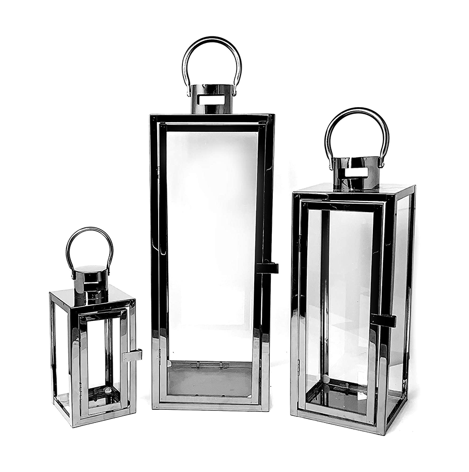 Black Lanterns Set of 3 Good Events Rentals