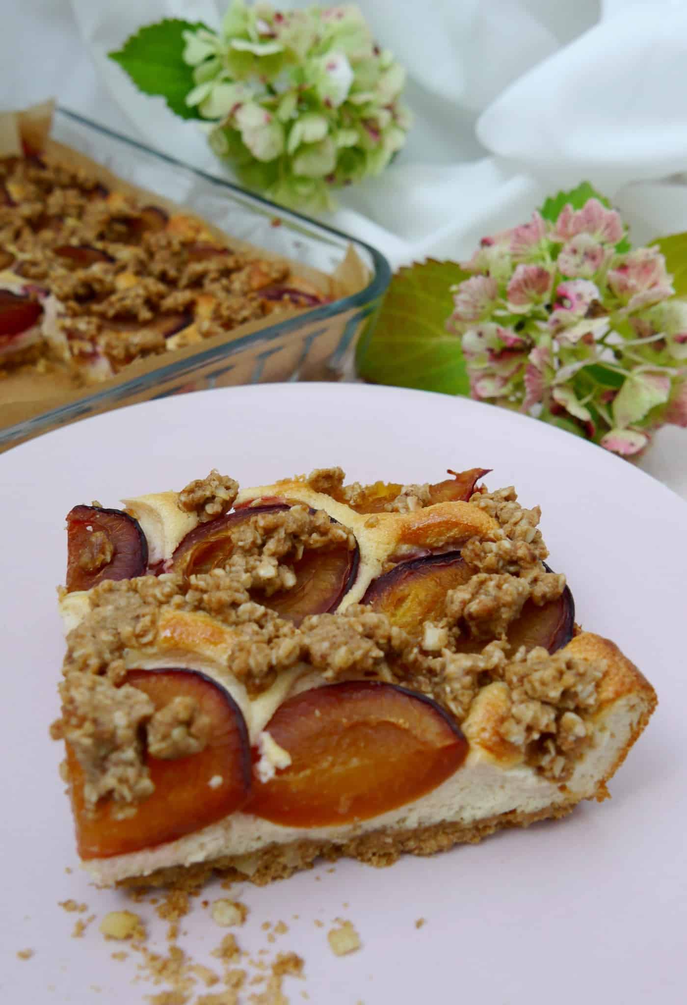 Pflaumenkuchen mit Quark gesundes Backen by Dr. Alexa Iwan