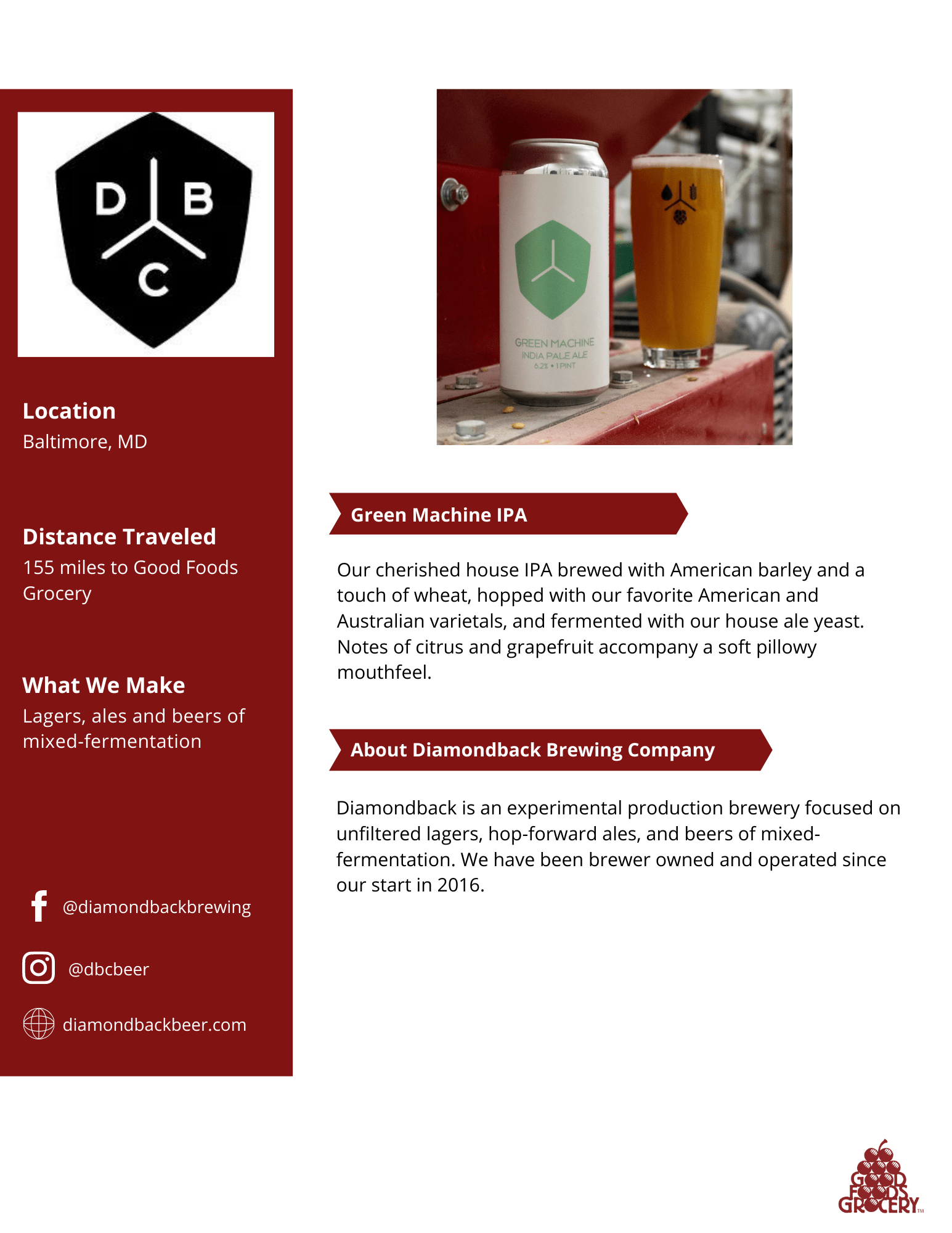 Beer & Wine Vendors Good Foods Grocery