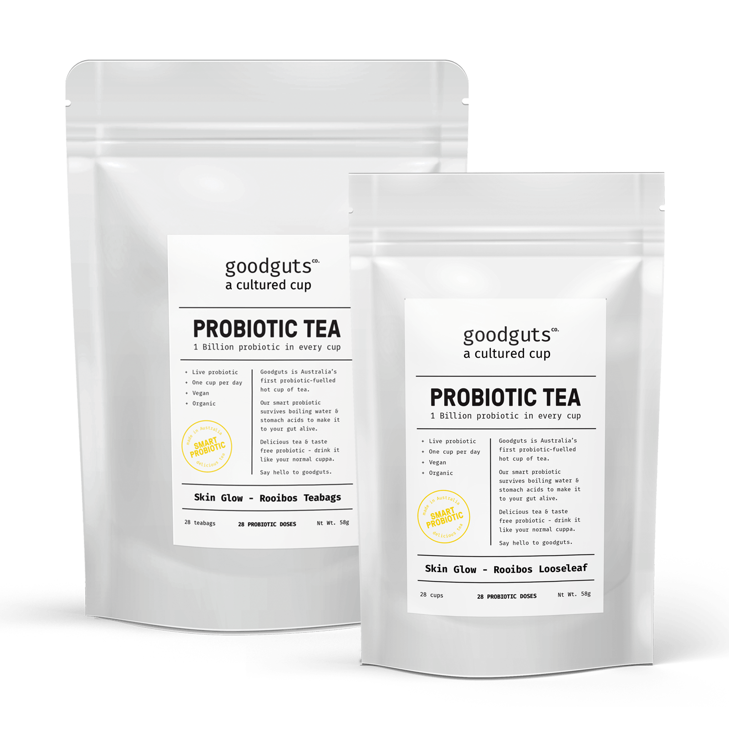 Skin Glow Rooibos Tea Goodguts Co. Probiotic Tea