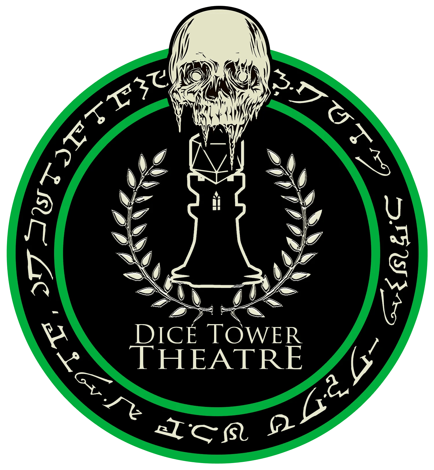 Dice Tower Theatre Season 5 Glow in the Dark 3" Sticker Good Ham