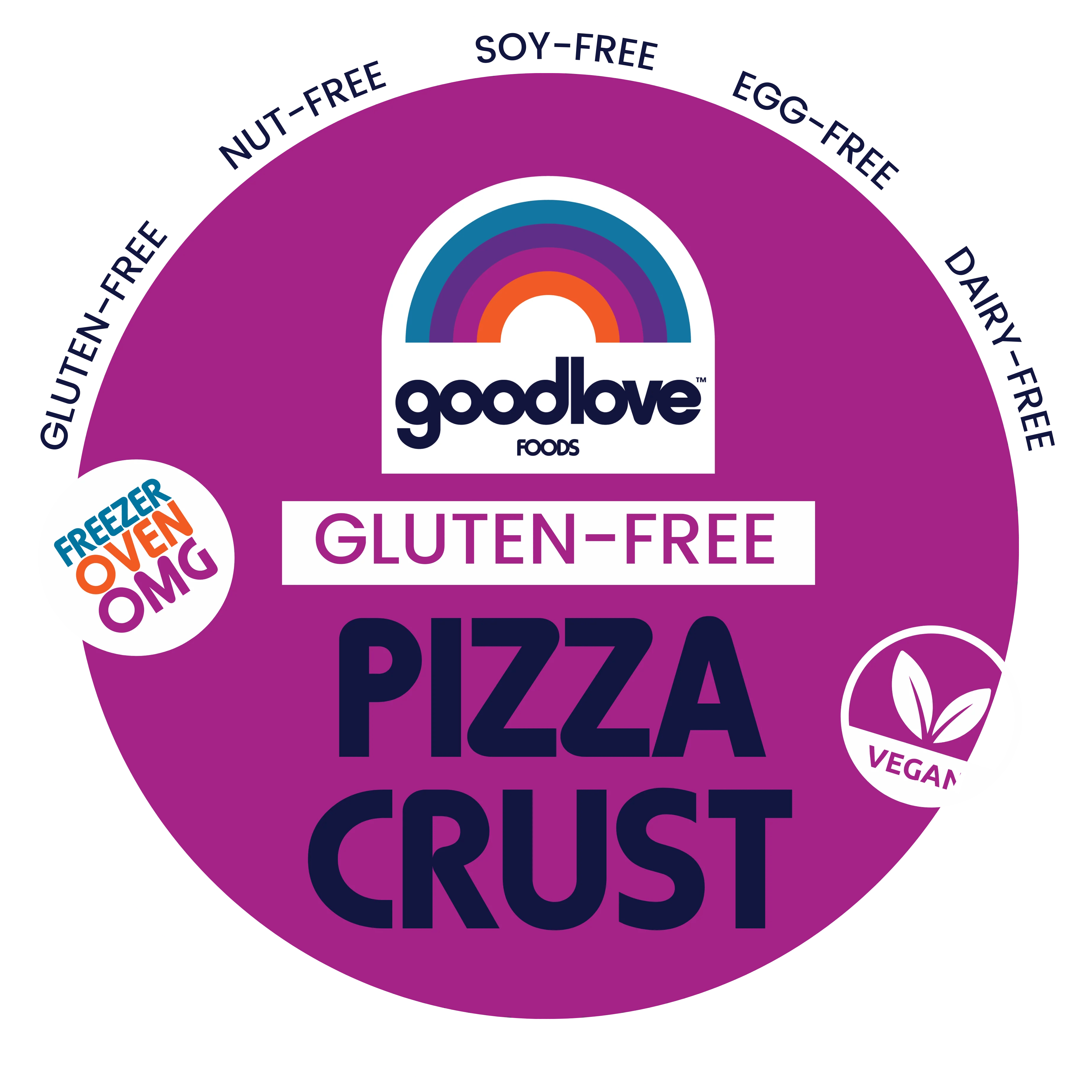 GlutenFree & Vegan Personal Pizza Crust GoodLove Foods
