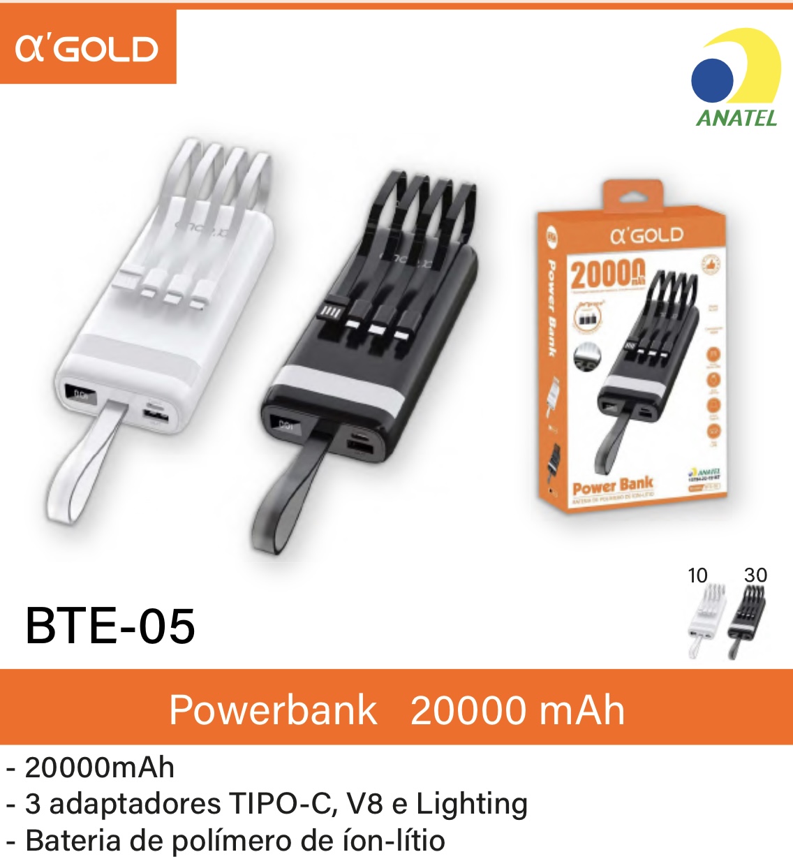 Powerbank 20000mAh BTE05 Good Lucky