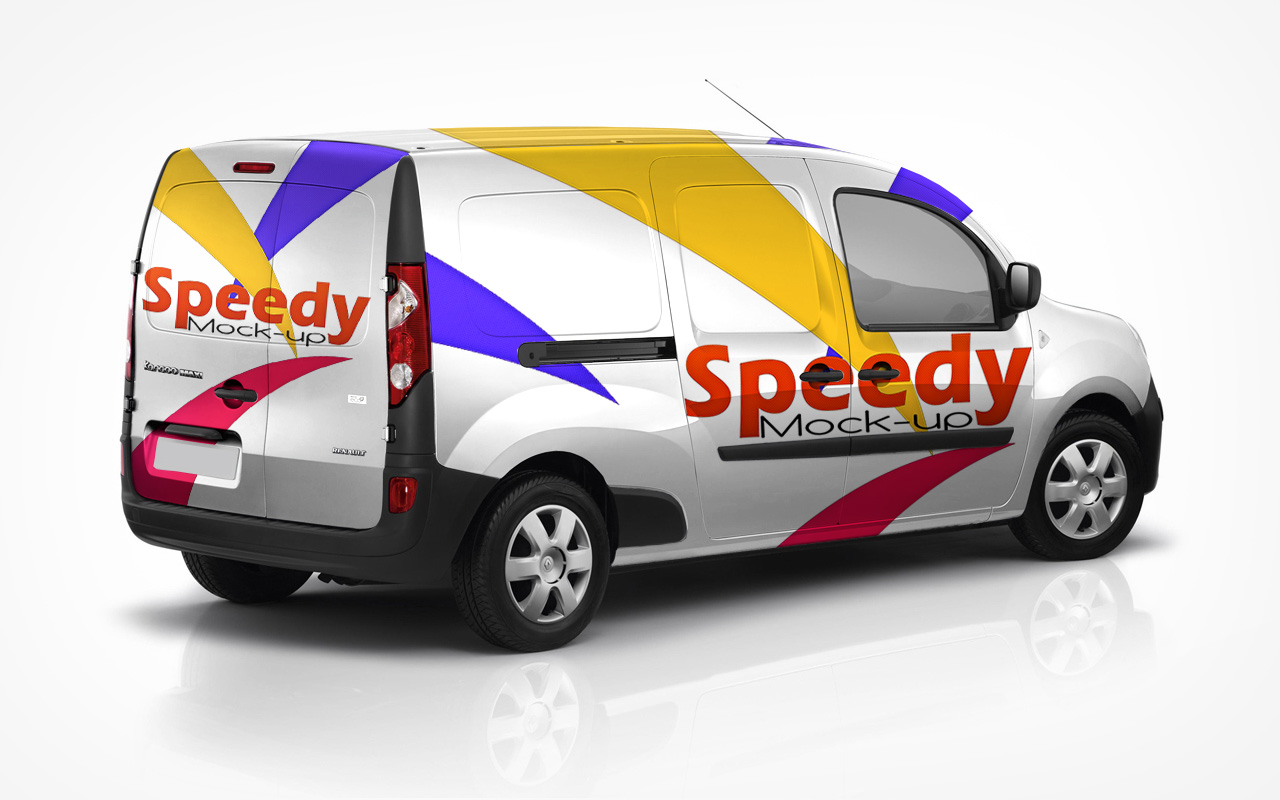 Free Mini Van Vehicle Branding Mockup PSD Good Mockups