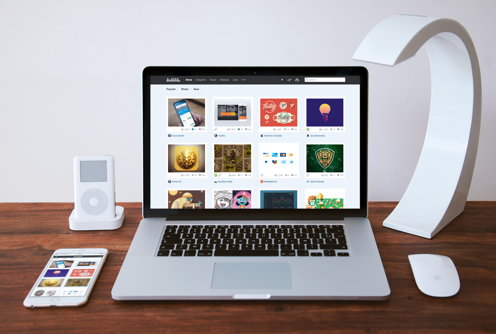 Free iPhone & MacBook Pro Photo Mockup PSD Good Mockups