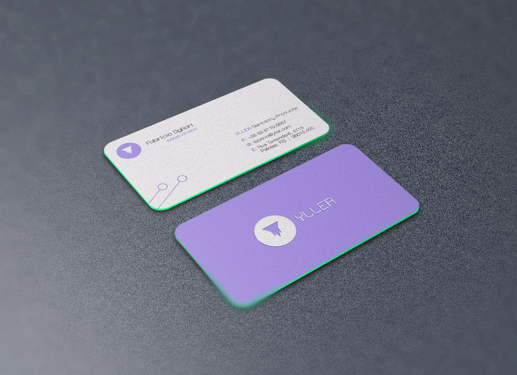 Free Rounded Corners Front / Back Business Card Mockup PSD Good Mockups