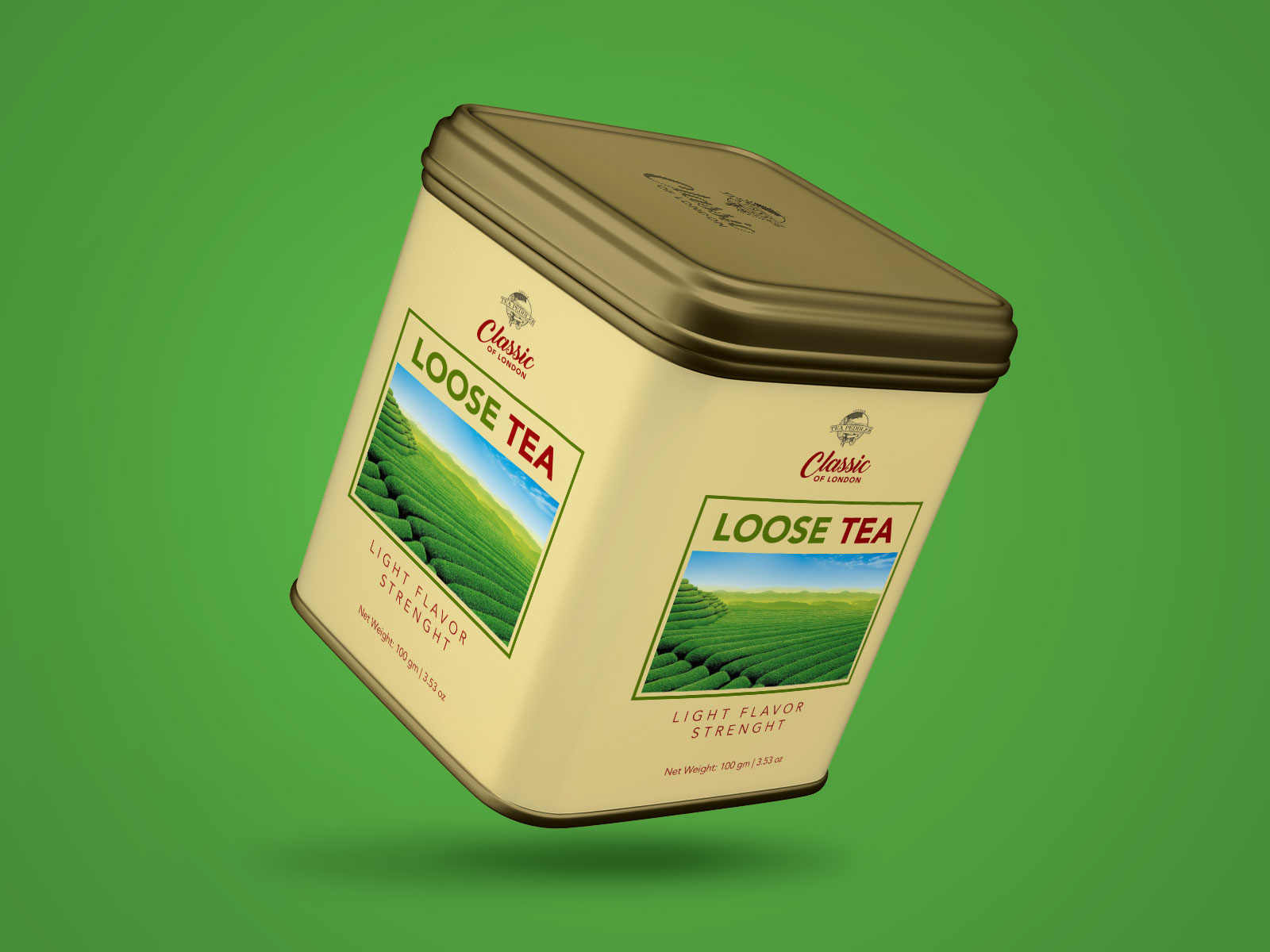 Free Tea Tin Box Metal Can Mockup PSD Set Good Mockups