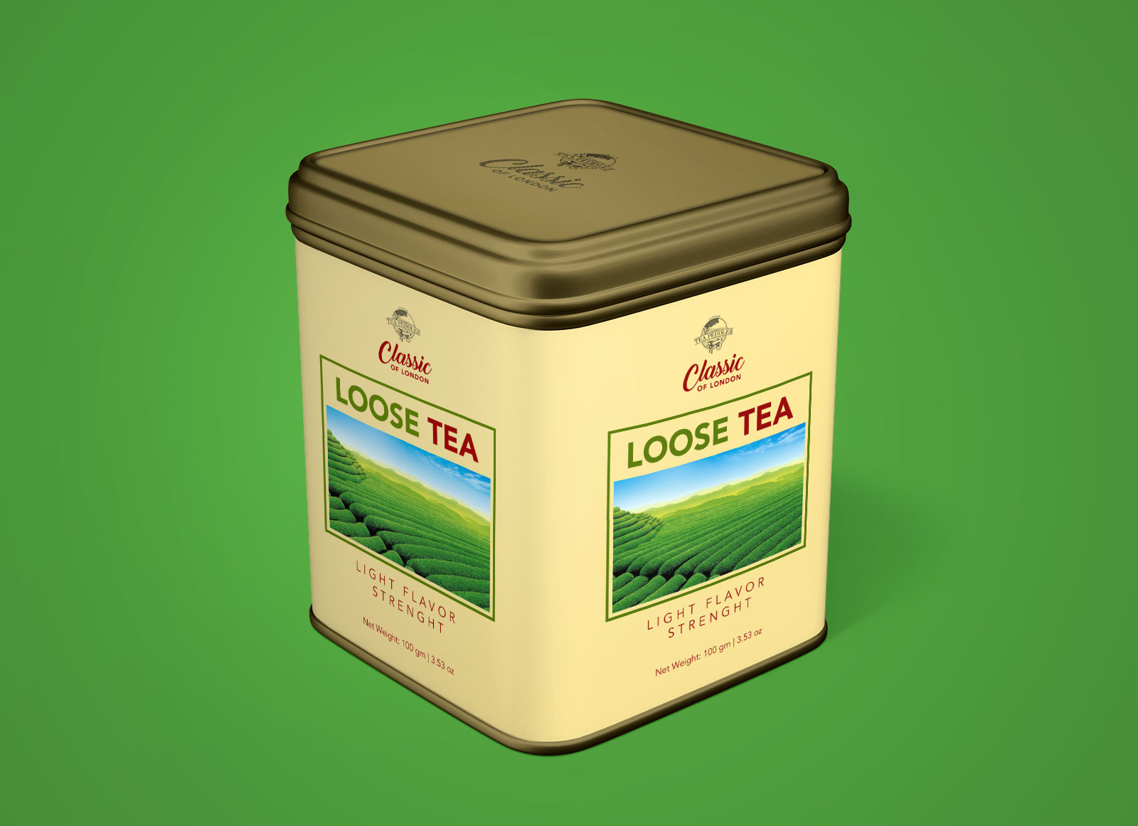 Free Tea Tin Box Metal Can Mockup PSD Set Good Mockups