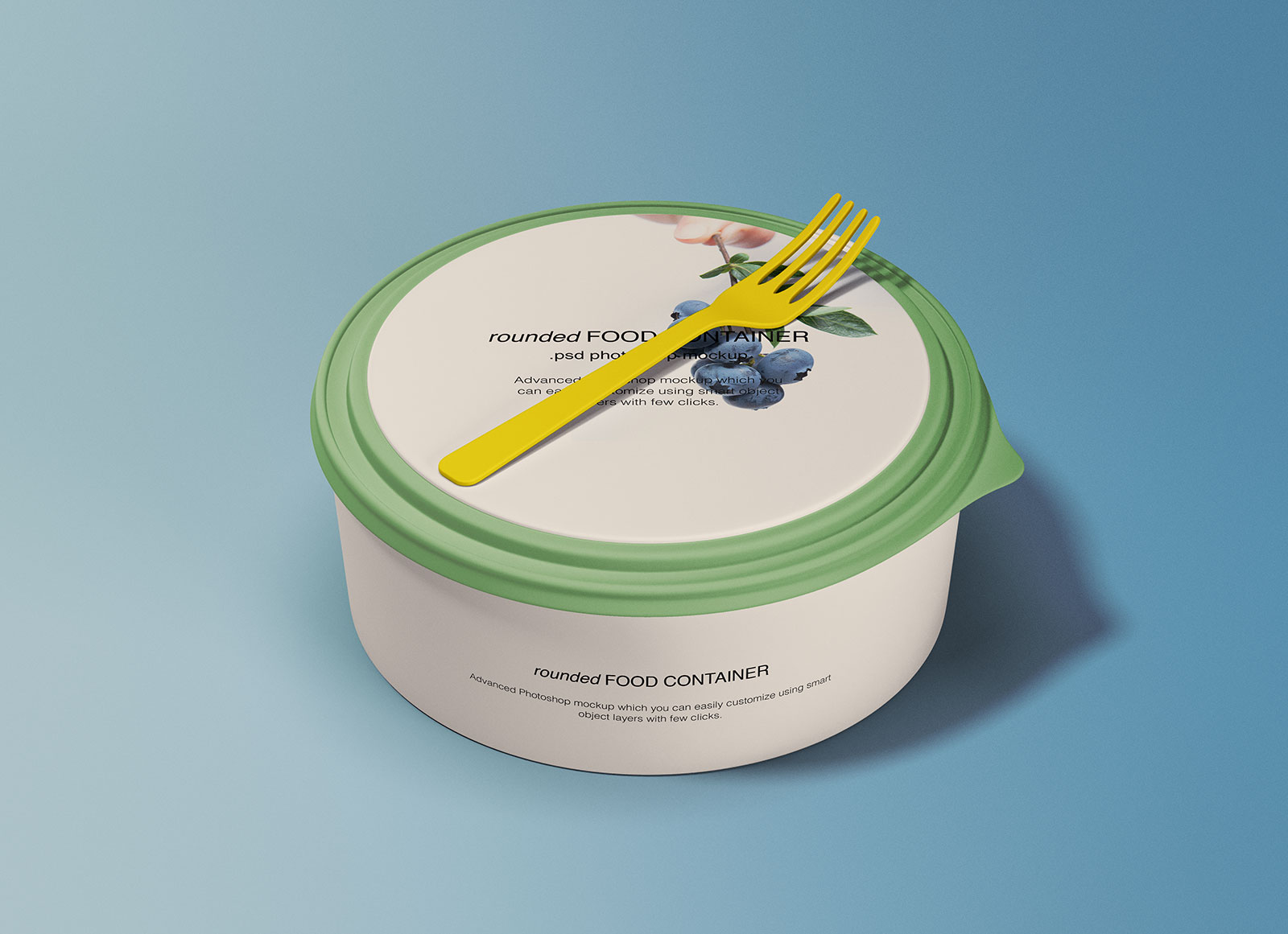 Free Rounded Food Container Mockup PSD Good Mockups