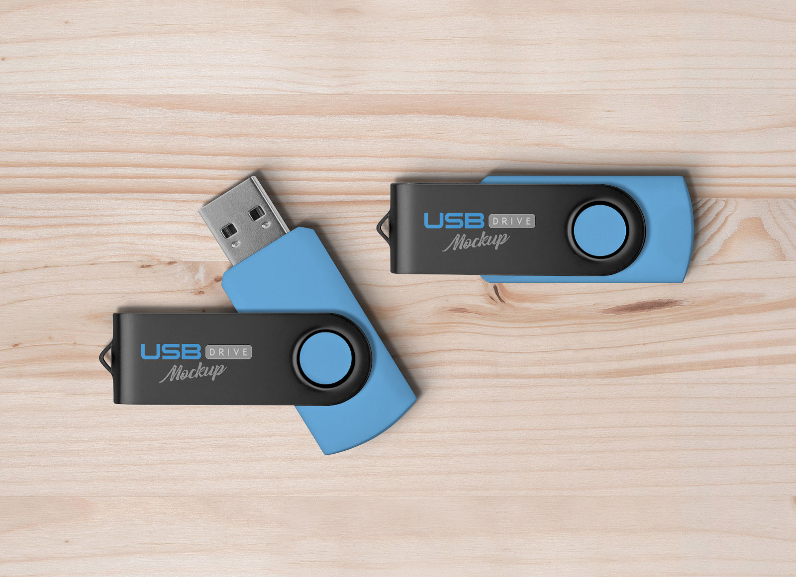 Free USB Memory Stick Flash Drive Mockup PSD Good Mockups