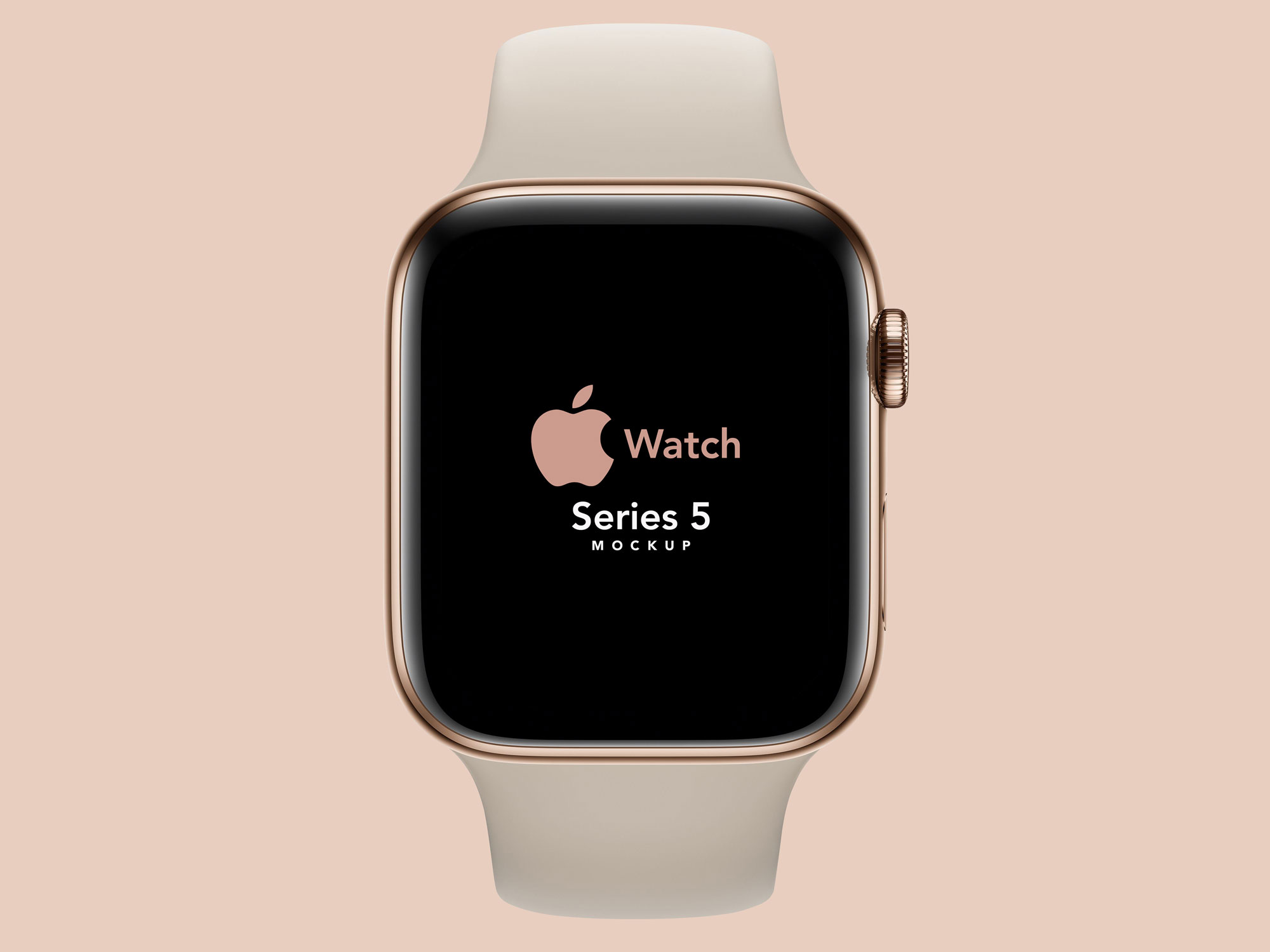 Free Top View Apple Watch Series 5 Mockup PSD Good Mockups