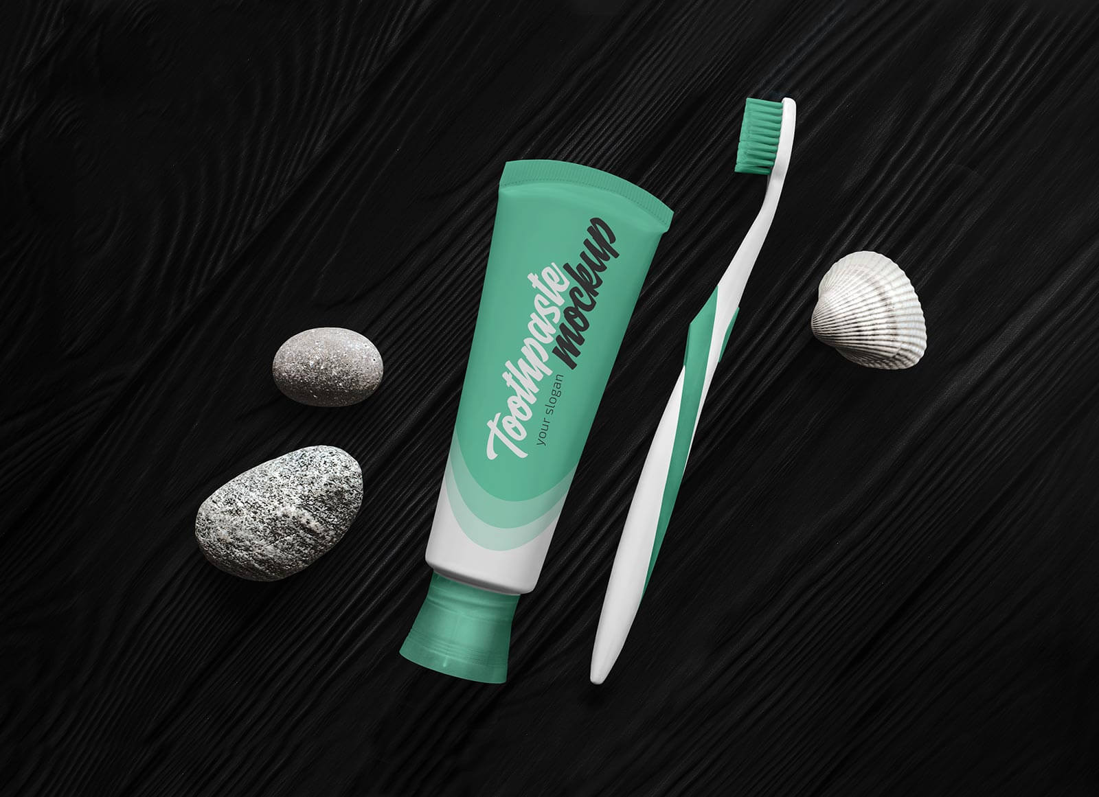 Free Toothpaste With Toothbrush Mockup PSD Good Mockups
