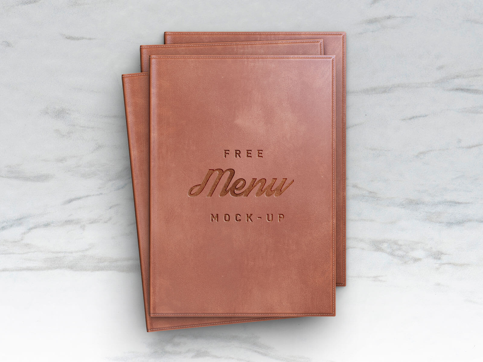 Free Leather Menu Book Mockup PSD Good Mockups